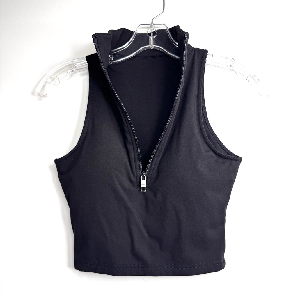 Vitality Black Athletic Tank Top Women’s Size XS
Cropped 1/2 Zip - Picture 4 of 12